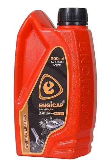 Engicap 20W40 API SN Synthetic Engine Oil for Motorbikes (Model: As shown in Image)