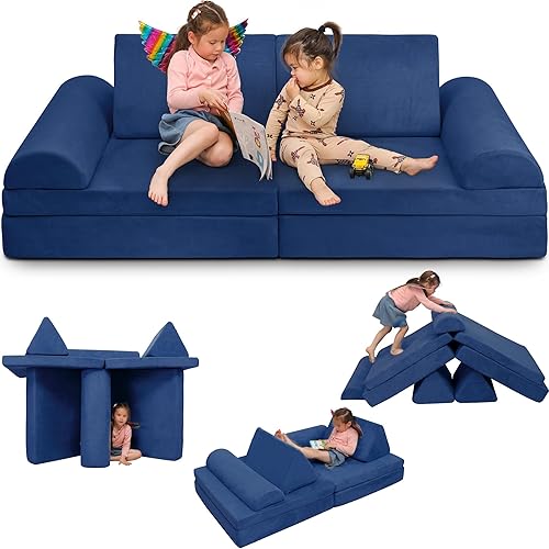 Betterhood Sofá Grande de Juego Imaginativo para Niños - Conjunto de Muebles Creativos para Dormitorios, Salas de Juegos, de Peque a Adolescente -