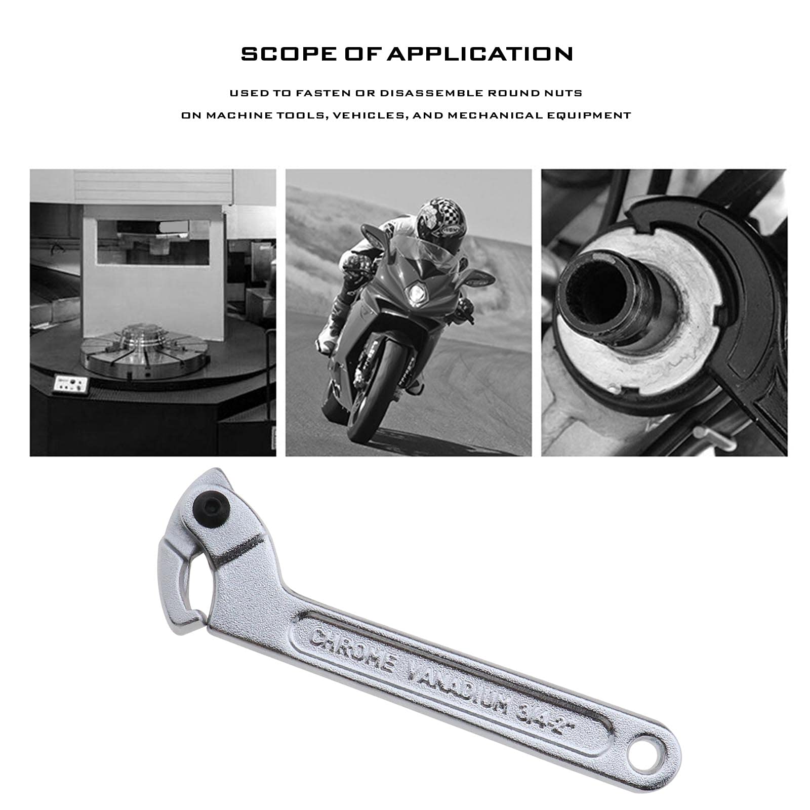 Strumento Meccanico Per Alberi A Camme Chiave Regolabile OTC 6613 Per  Pulegge - Set Con Pini Da 3,5mm A 10mm Attrezzi Stanley