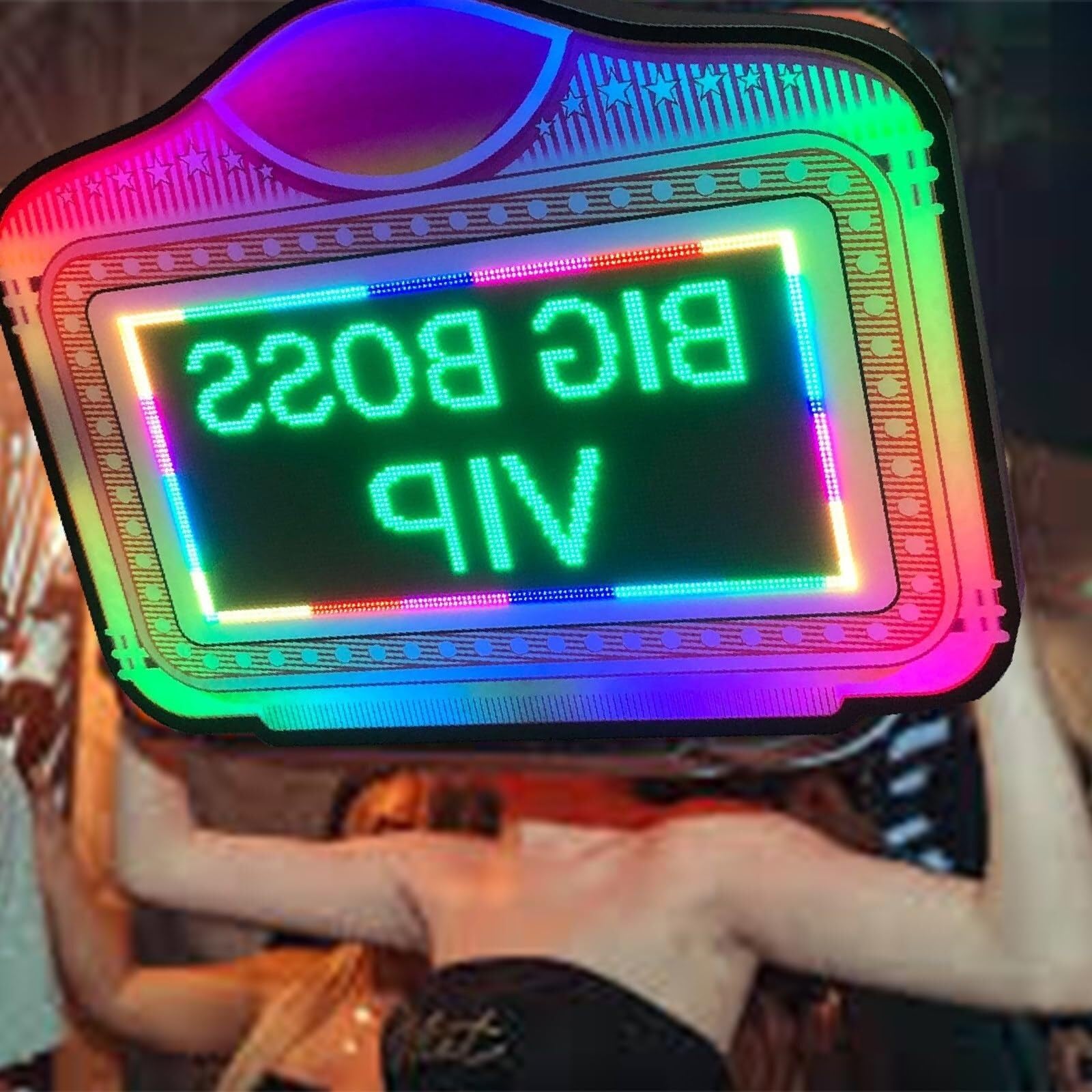 Presentador de letras LED portátil, letrero VIP personalizado for club nocturno, con cambio de color múltiple