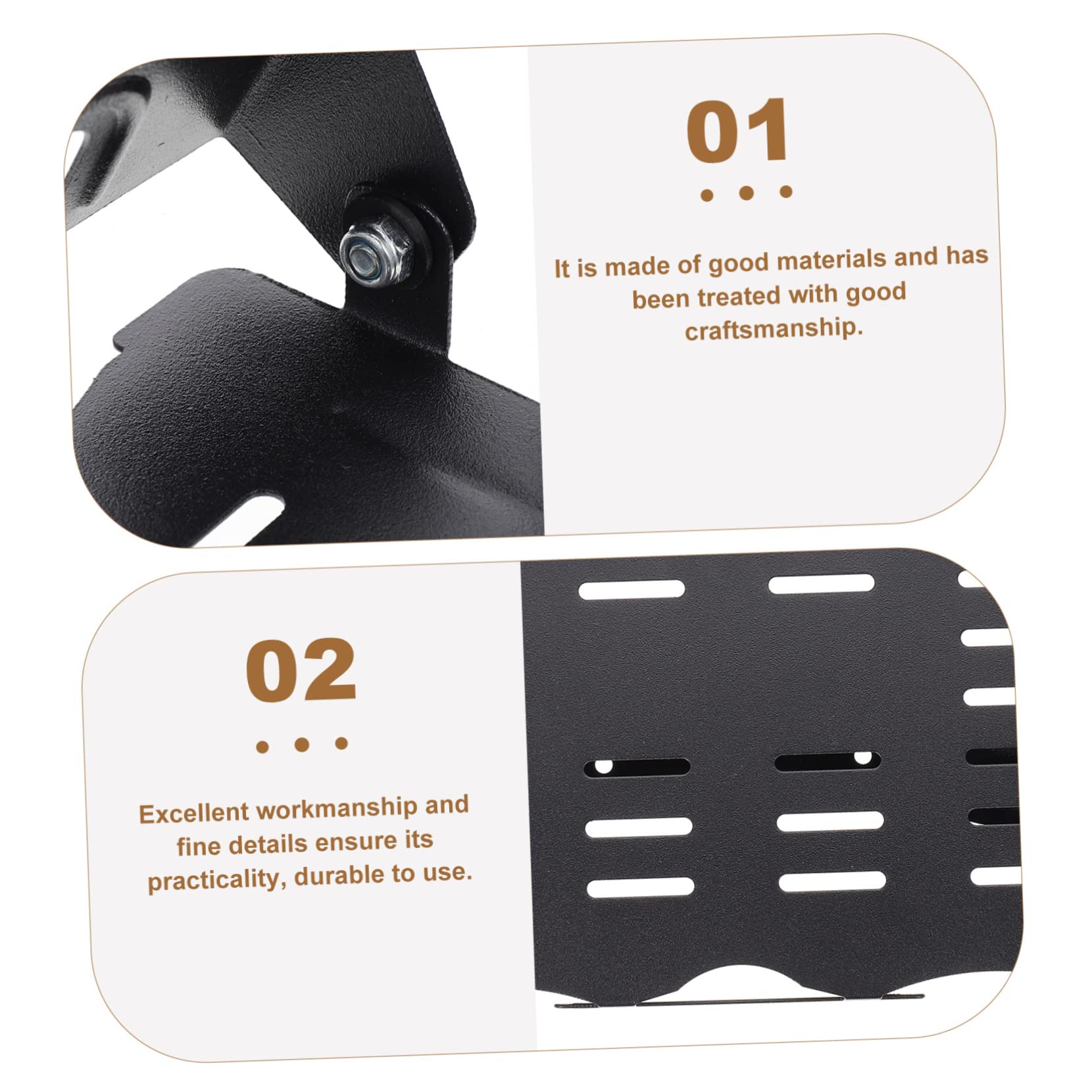 Alipis Support de Routeur Mural Pliable en Acier Laminé à Froid Noir | Étagère Flottante, Résistance à L’usure, Rangement pour Appartement et Chambre