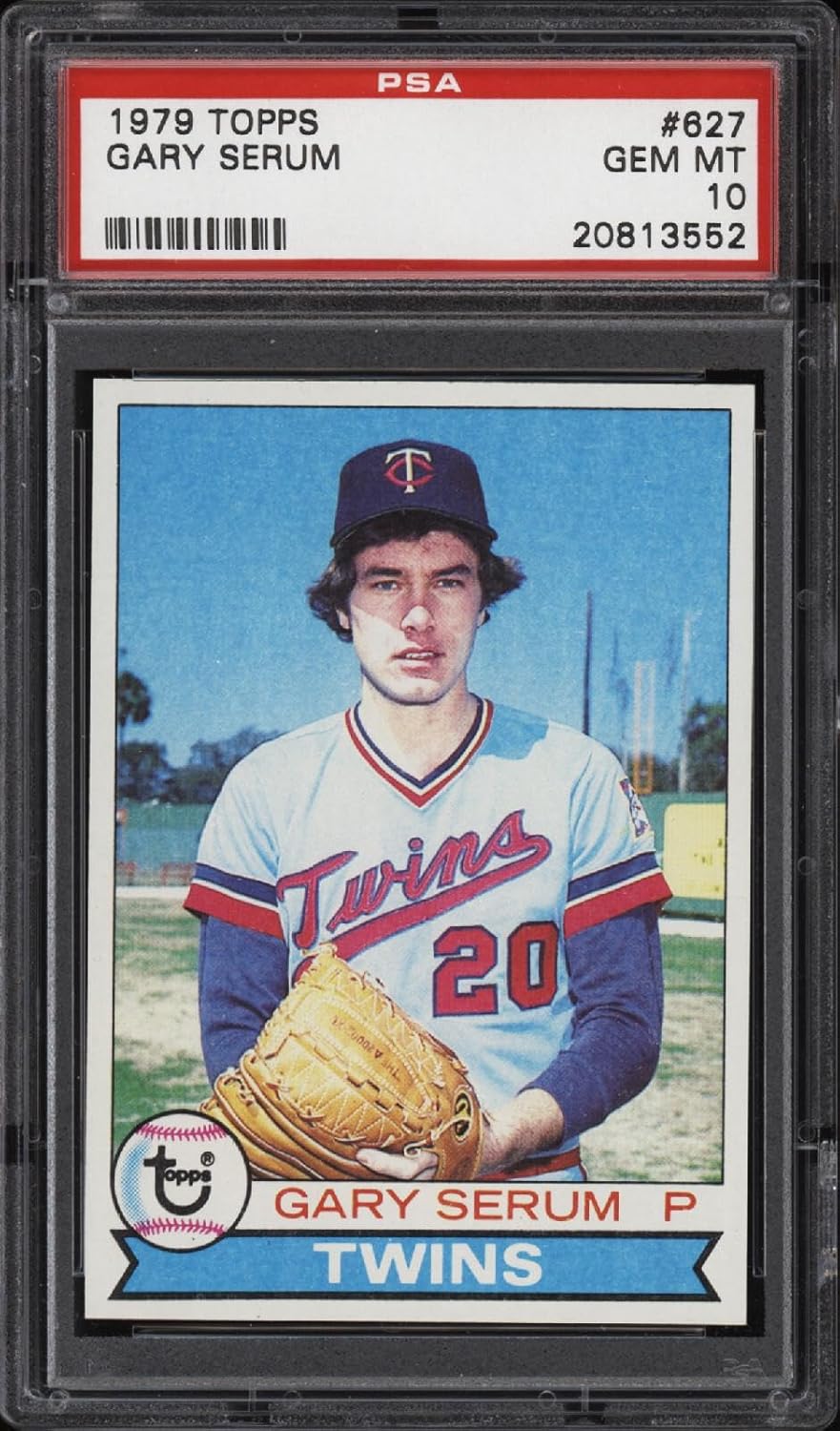 1979 Topps #627 Gary Serum - Twins - PSA 10-20813552 - Pop 8 - Baseball Card - Slabbed Baseball Cards