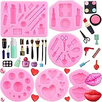Vista 11 de ZiXiang Herramientas de maquillaje Moldes de silicona para lápiz labial, botella de perfume, molde para fondant, esmalte de uñas, moldes de brochas