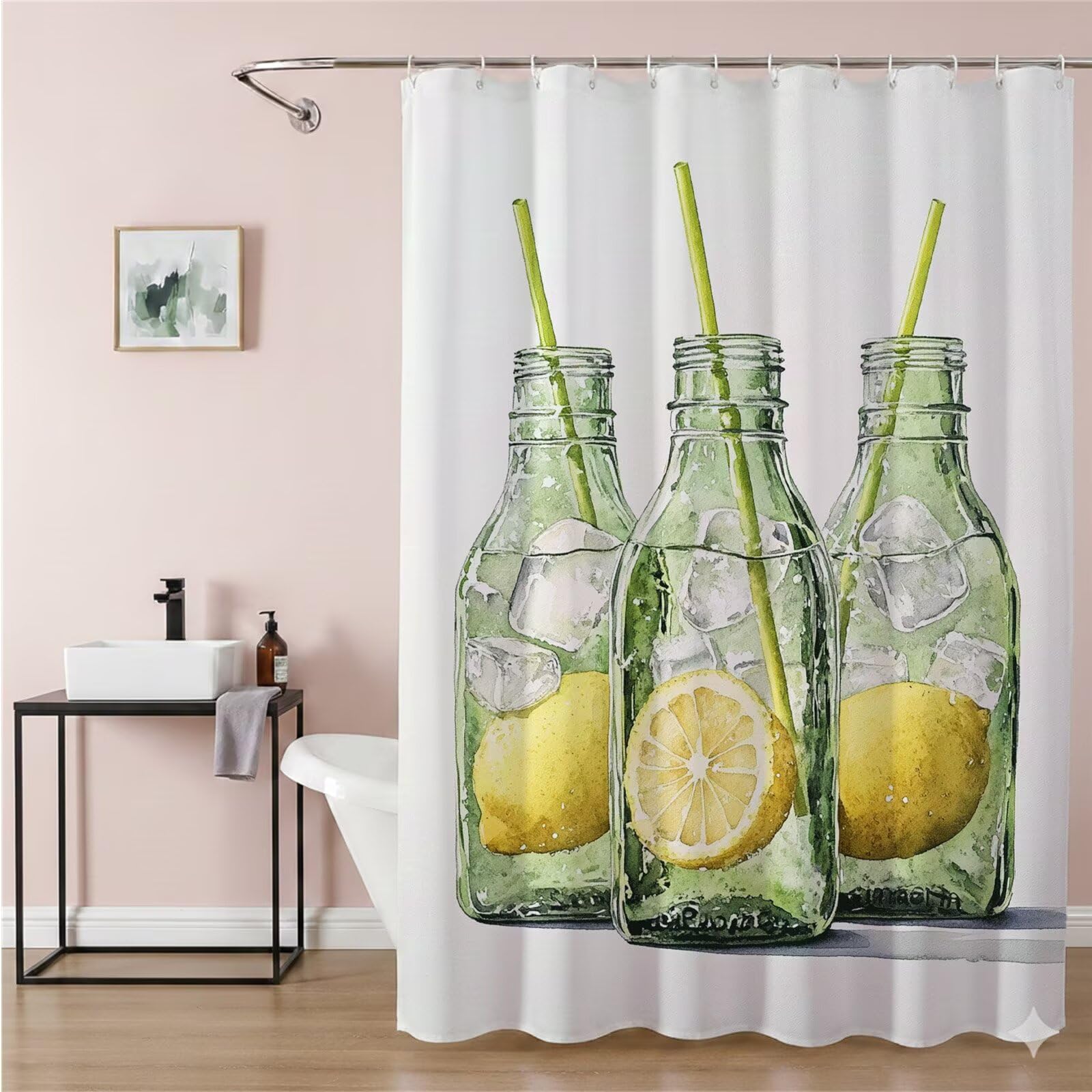 Rideau douche anti moisissure imperméable avec ourlet lesté pour un séchage rapide
