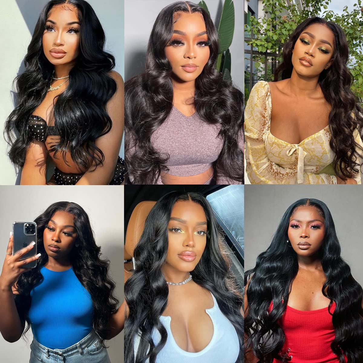 Amazon.com : Brazilian Hair Body Wave 3 Bundles with Frontal 
