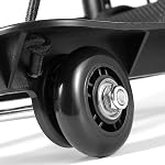 HOZEON Camion à main pliant, 88 Lb 40 KG Lourds 4-Wheel Solid Construction Utilitaire Panier pour Bagage, Léger Compact Portable Pliez Dolly pour Bagages, Voyage, Shopping Déménagement, Bureau, Noir