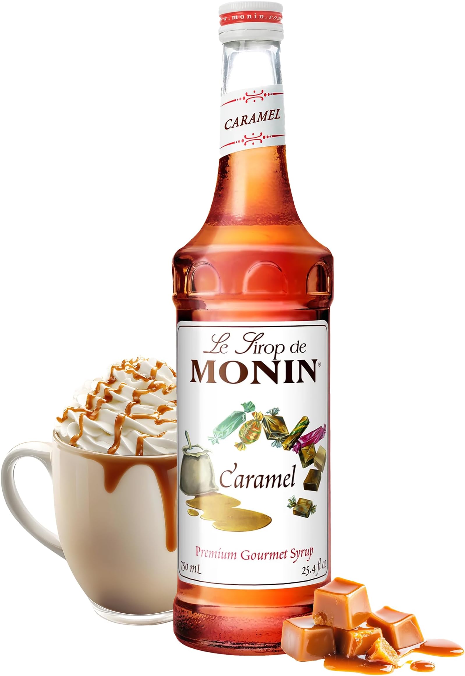 Monin Caramel Syrup, 750 ml Caramel