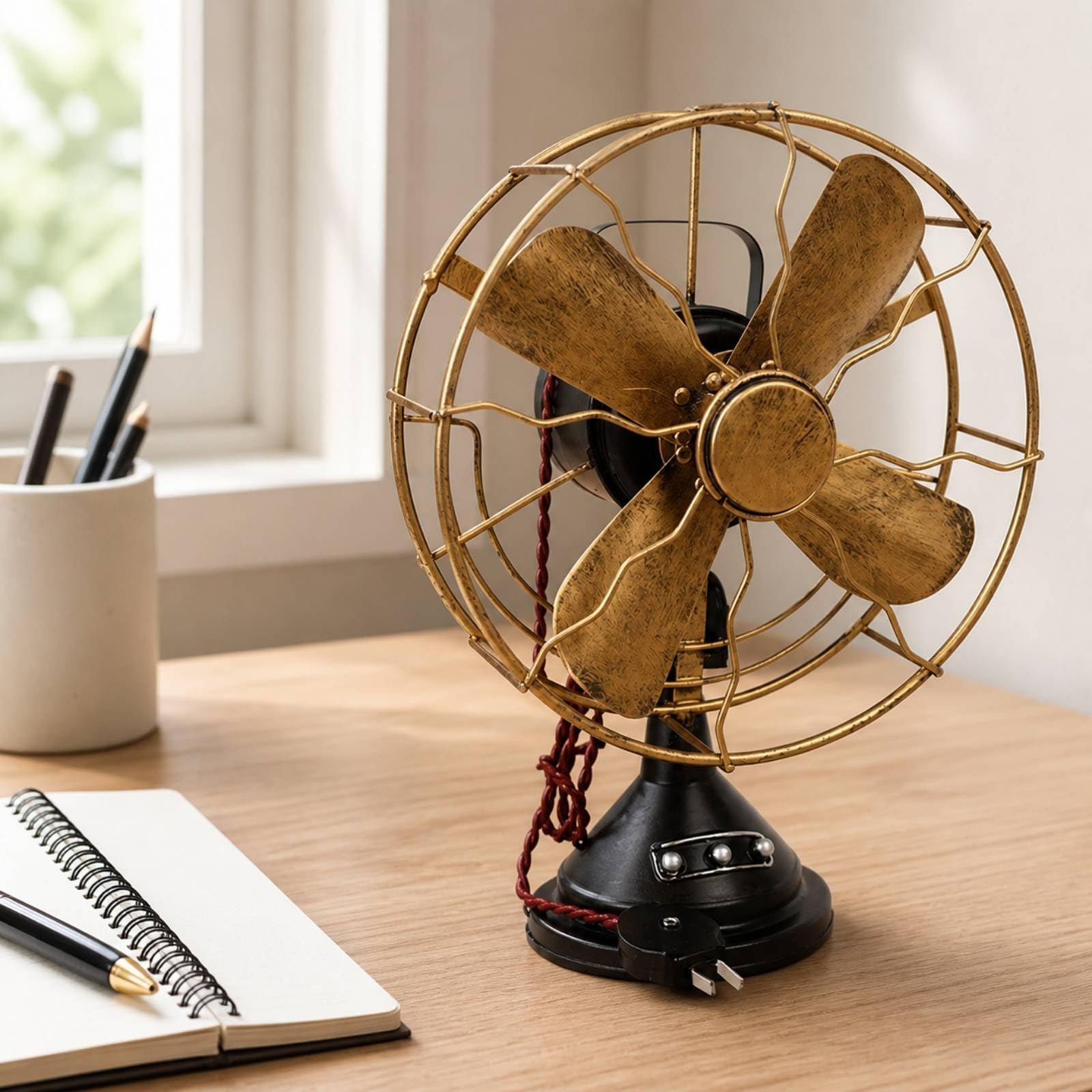 Eléctrico Vintage Hojalata Compacto Estable para Restaurantes, Semi Dorado