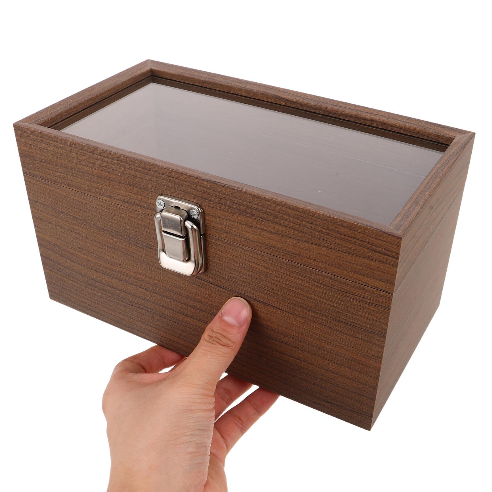 Boîte de Rangement pour Bracelets en Noyer Foncé, Organiseur à 11 Compartiments Beige, Coffret Compact pour Rangement de Bijoux et Présentoir Élégant pour Accessoires de Poignet