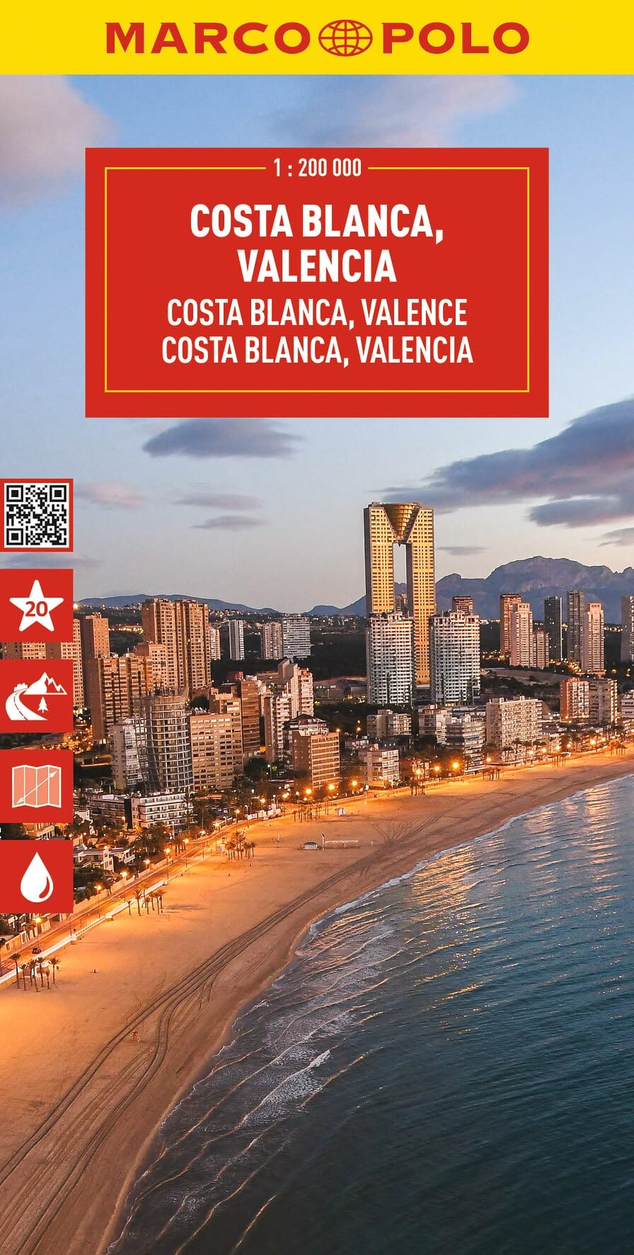 Costa Blanca Marco Polo Map : Including Valencia