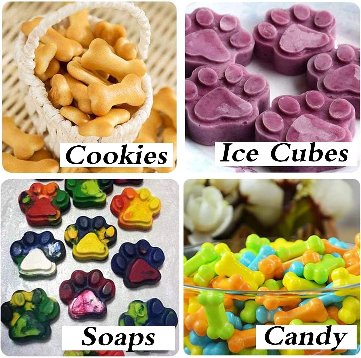 2 Moules à Bonbons En Silicone Alimentaire | Forme De Vers Gummies + Compte-Gouttes | Fait Maison