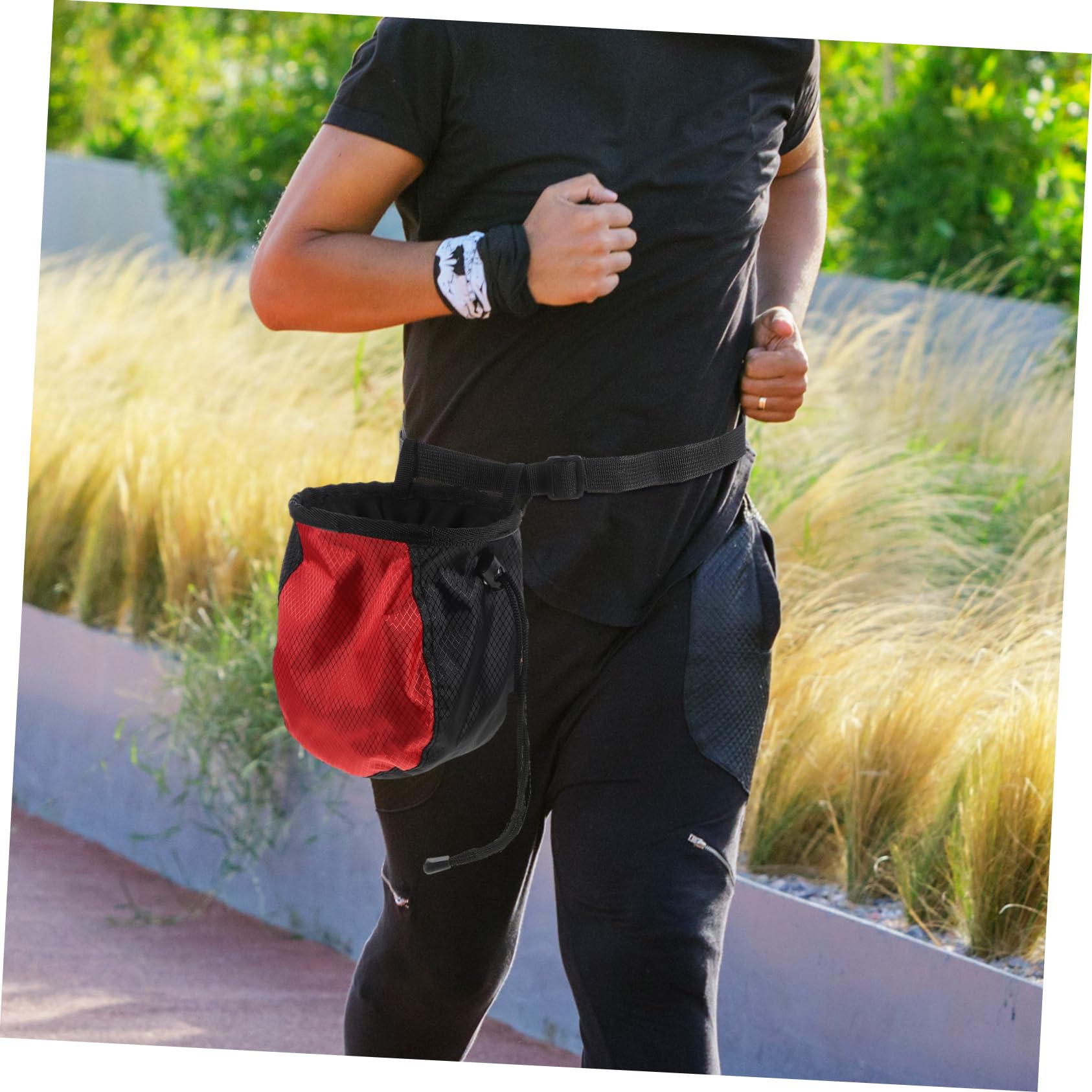 GOOHOCHY Climbing Chalk Bag Leakproof Pouch Gymnastics Chalk Bag for Climbing and Weightlifting