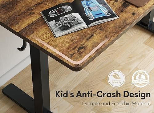 Miniatura 32 de FEZIBO Escritorio eléctrico de pie ajustable en altura, escritorio de pie de 40 x 24 pulgadas, escritorio de computadora de oficina en casa con