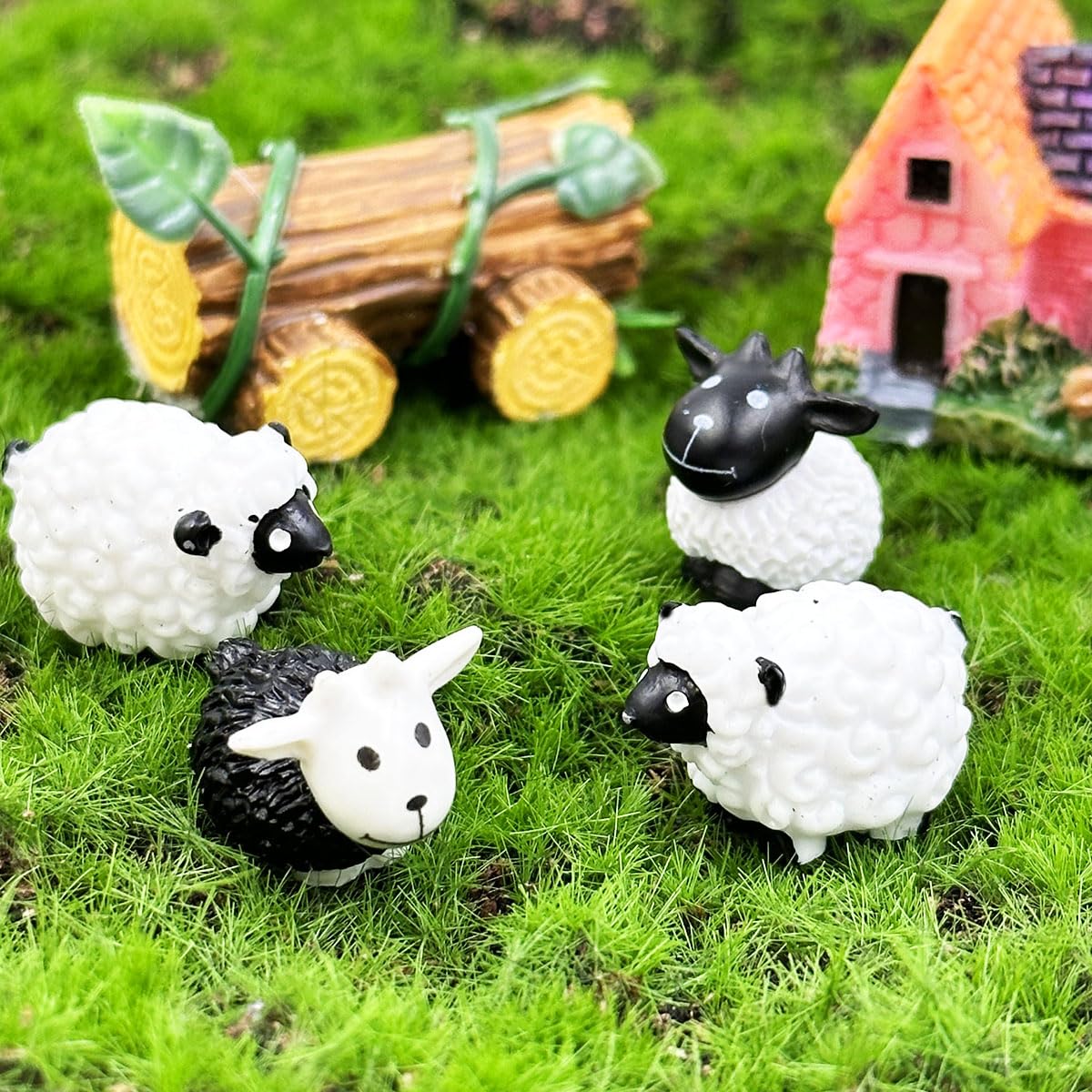 Amazon.co.jp: Suartus ミニチュアシープ、30ピース レジンミニ