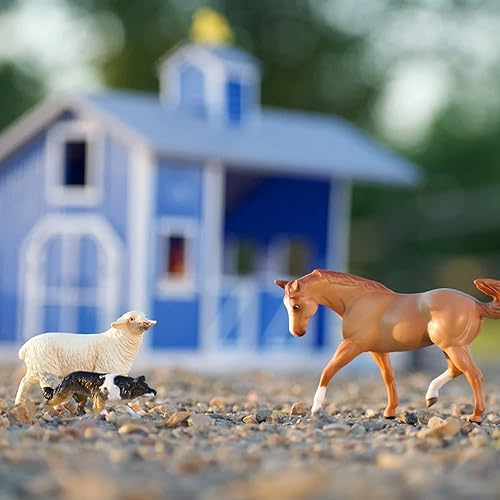 Miniatura 2 de Breyer Horses Breyer Farms Home at The Barn Playset | Juego de 10 piezas | 1 caballo de compañeros de establo incluidos | 15 pulgadas de largo x 4