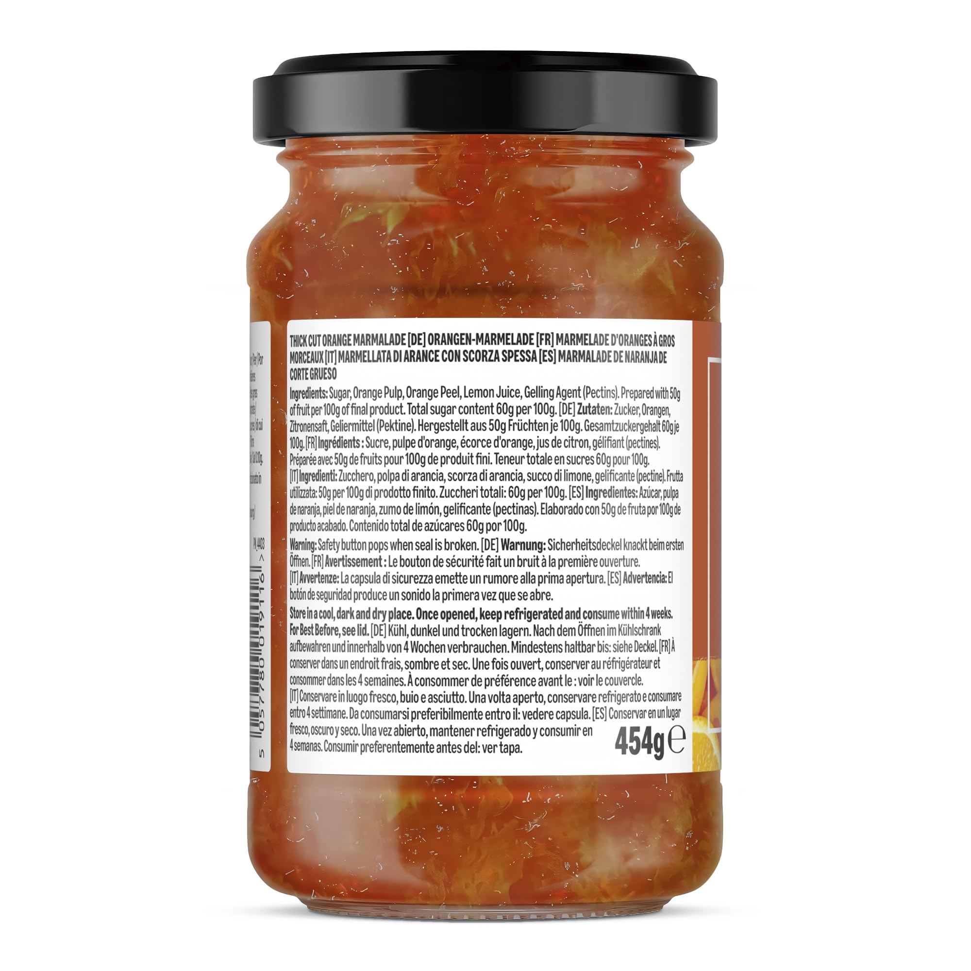by Amazon Marmalade De Naranja De Corte Grueso, 454g