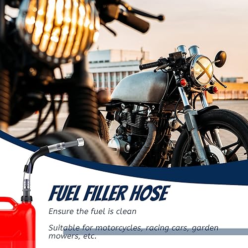 Miniatura 6 de Frienda Manguera flexible de llenado de combustible de 2 piezas, manguera transparente para jarra de combustible, manguera de jarra de gasolina para
