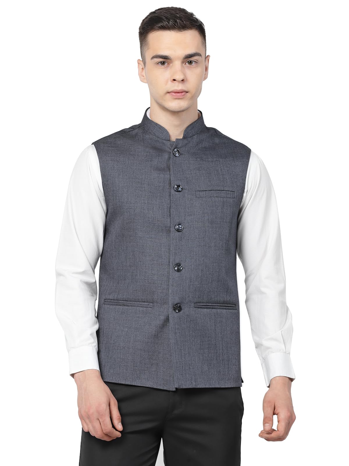 badoliya & sons Men's Designer Jute Nehru Jacket/Waist Coat-picture-6