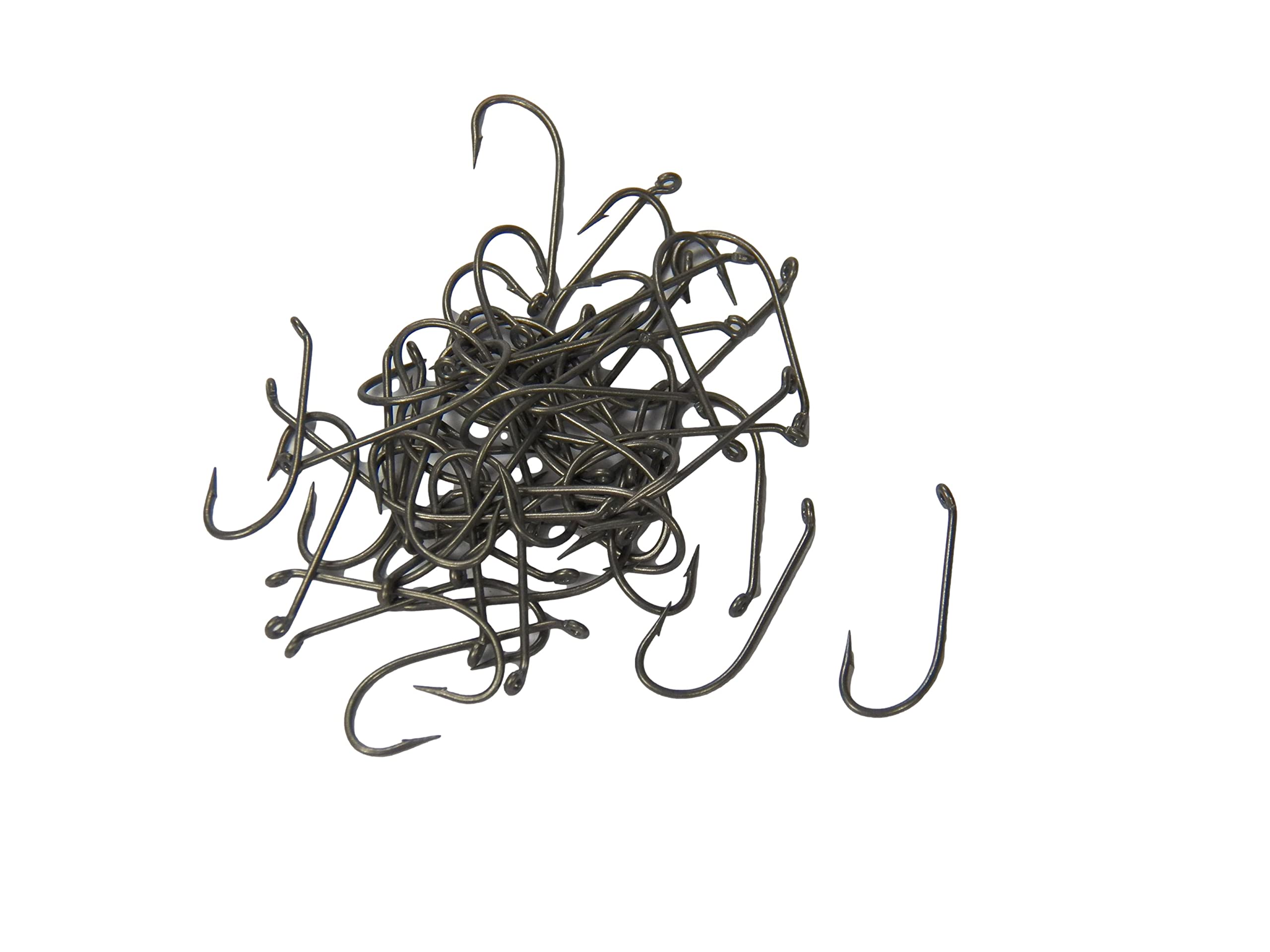 Eagle Claw Fish Hooks Nymph Fly Nickel Teflon Finished Lazer Sharp Featherlight Part NT1057FS