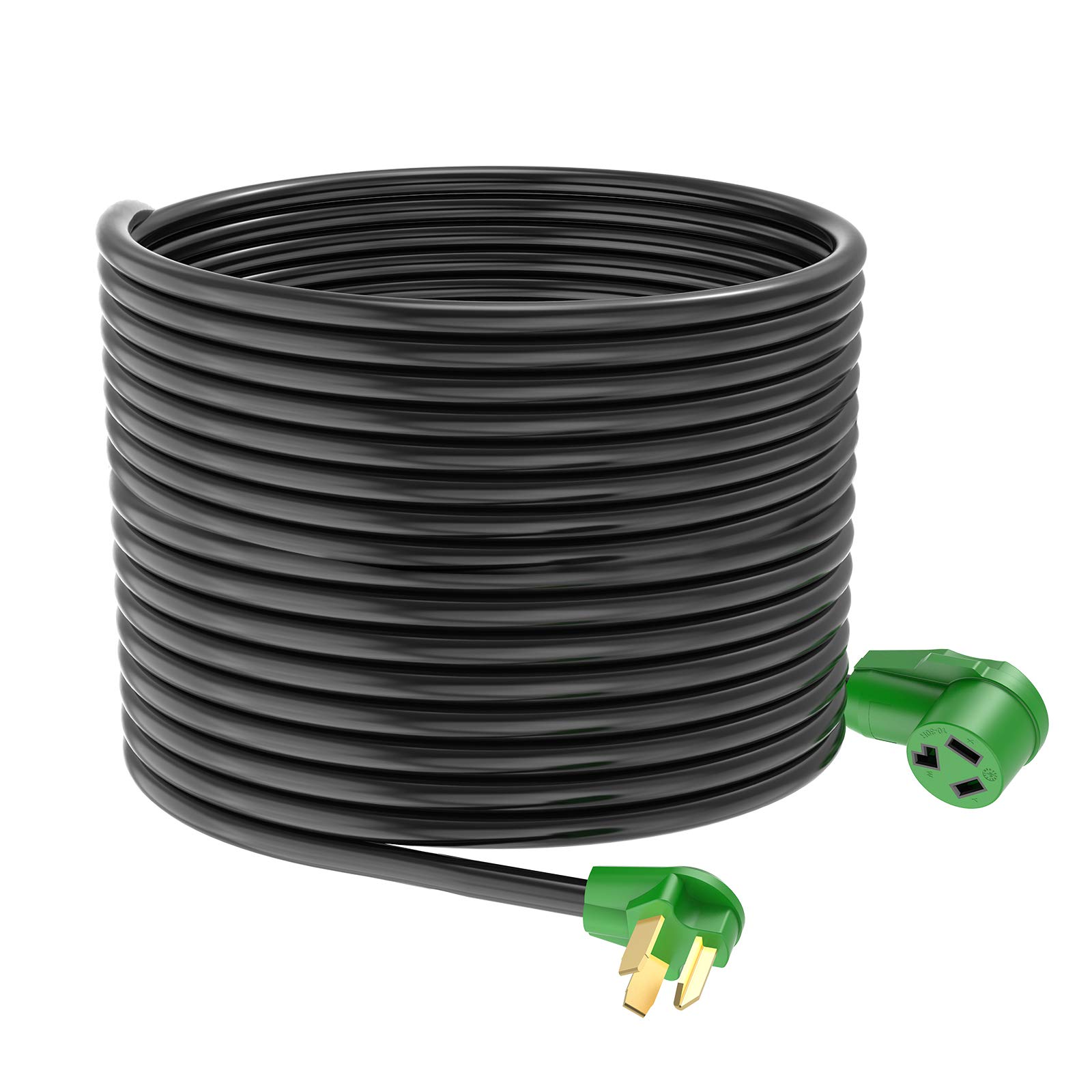 RVMATE 3 Prong Dryer Extension Cord 50 Feet, 30 Amp NEMA 10-30P to 10-30R 125V/250V Waterproof PVC Jacket, Perfect for Dryer Power Extension, ETL Listed