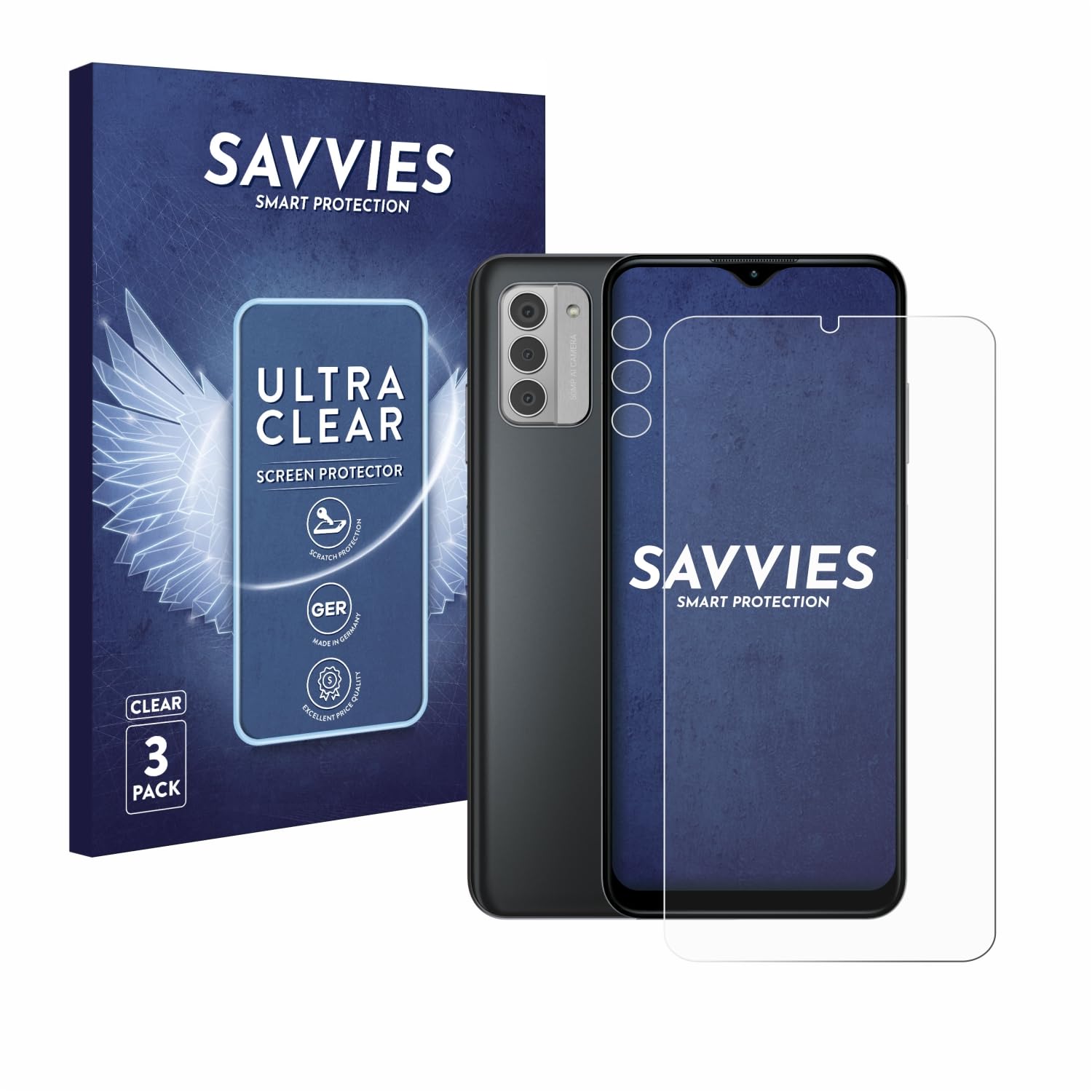 Savvies Displayschutzfolien Für Nokia G42 5G – 6 Stück, Ultra-transparent, Inkl. Kameraschutz, Made In Germany