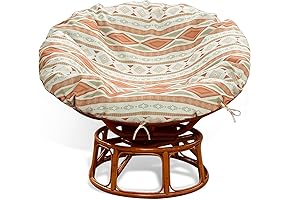 Bohemian Strap Pattern Papasan Cushion Slipcover, 50in