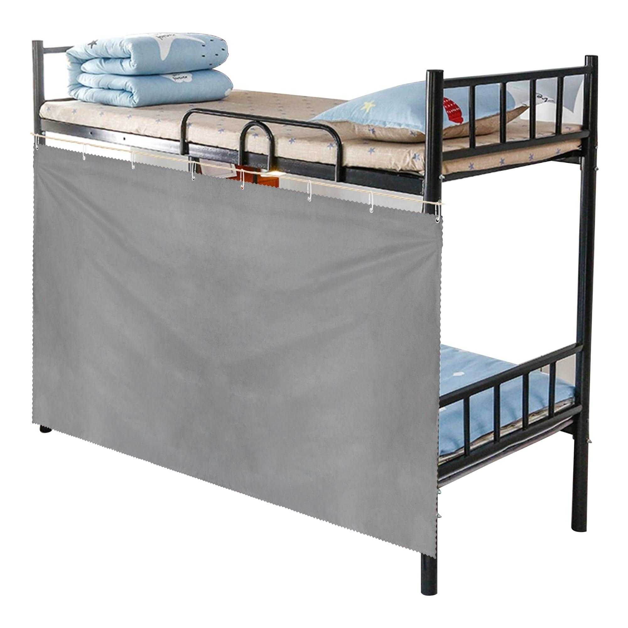 Aisi Bunk Bed Curtains Dorm Room Privacy Canopy Blackout Bunk Bed Drapes for Bottom Bunk Bed