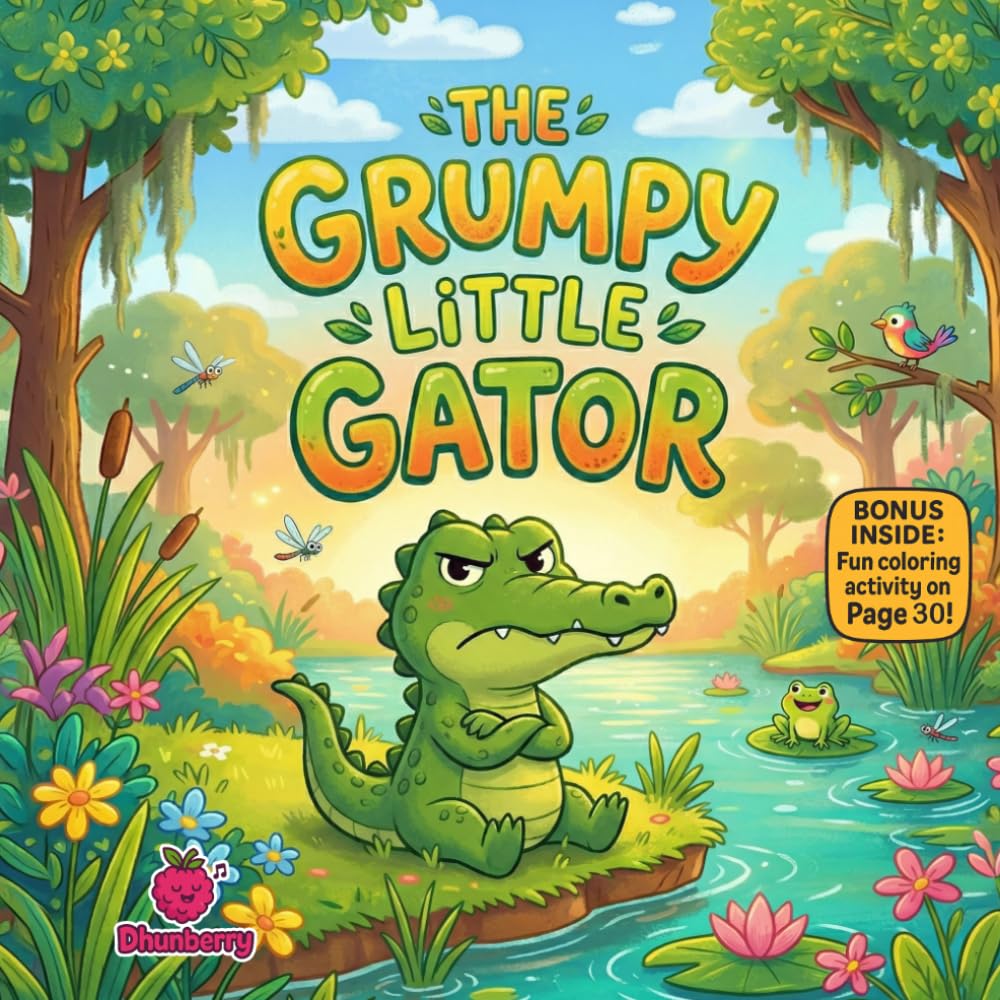 The Grumpy Little Gator: A Funny Rhyming Picture Book About Managing Anger, Big Feelings, and Taking Calm Deep Breaths