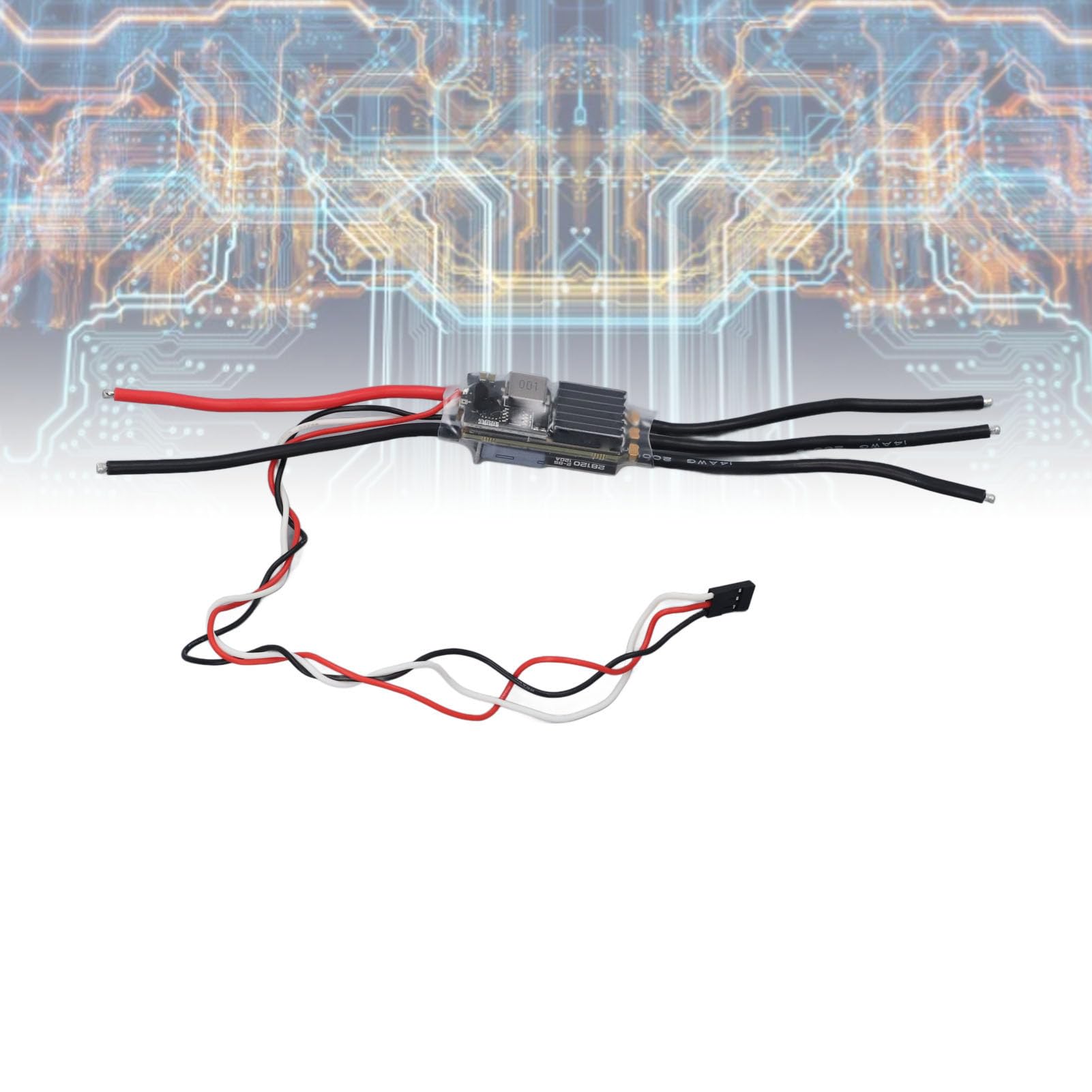 Cocoarm Regolatore di velocità Elettronico ESC Senza Spazzole con BEC Regolabile da 2 a 8S Lipo 120A STM32G071 128KHz PWM Supporto Protocollo Multiplo per RC Drone Aereo Barca Auto