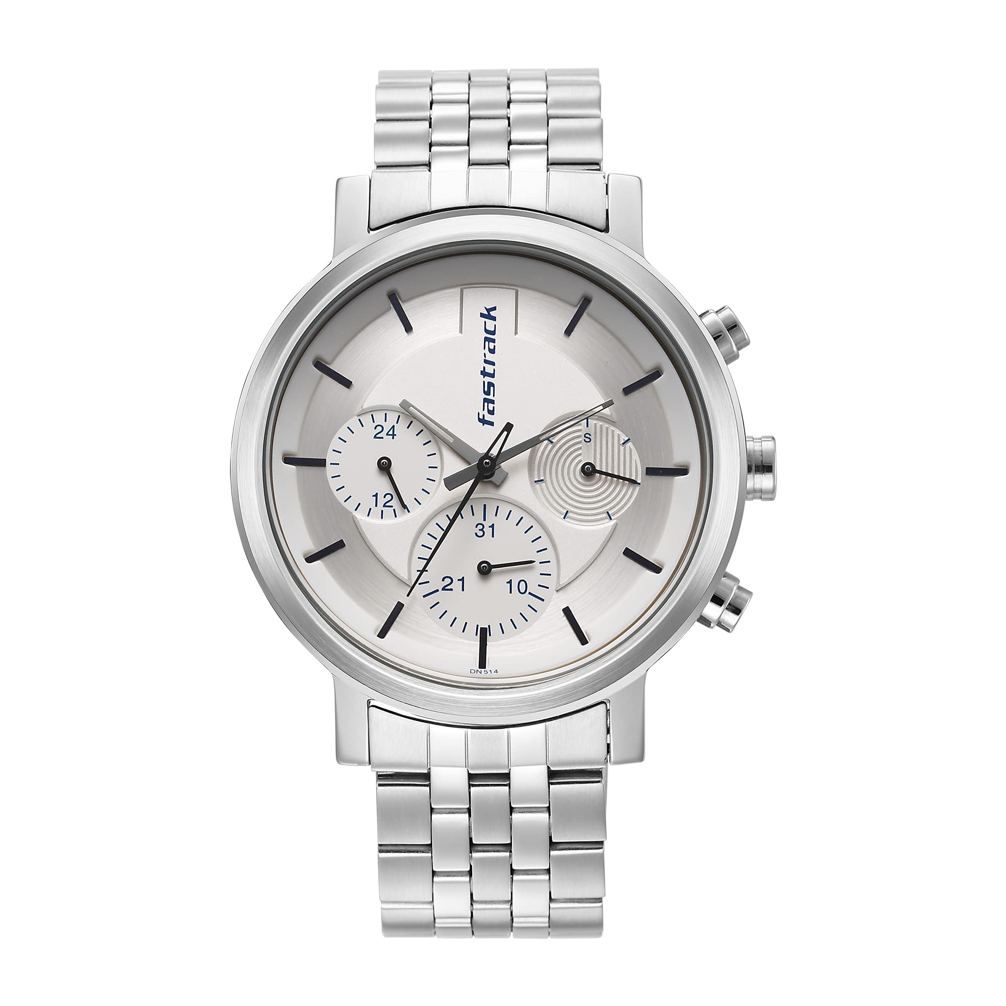 Fastrack Stainless Steel Silver Dial Analog Watch for Men -3287Sm01, Band Color:Silver (B0BXKV3MFH) Amazon Price History, Amazon Price Tracker