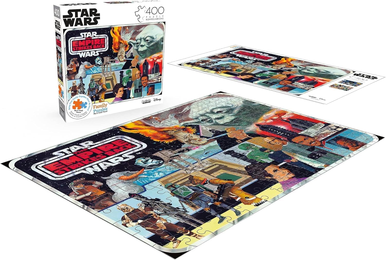 Buffalo Games - Star Wars - Star Wars Collectors Case Art - 400 Piece Jigsaw Puzzle for Families - Challenging Puzzle Perfect for Game Nights - Finished Puzzle Size is 21.25 x 15.00