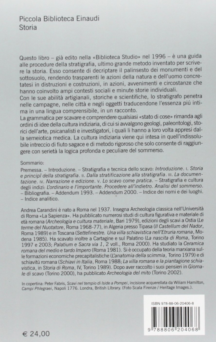 Storie della terra. Manuale di scavo archeologico