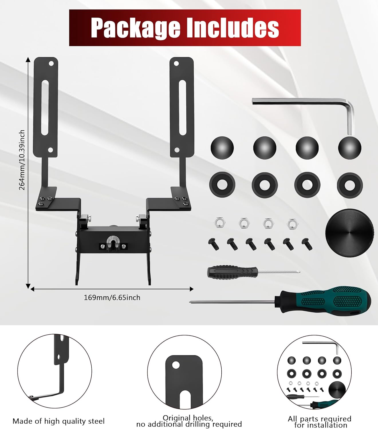 Lockable Front License Plate Holder Mount Frame Exclusively Compatible for 2026 2025 New Model Y Juniper, Aluminum Alloy Accessories Removable No Drilling No Adhesives