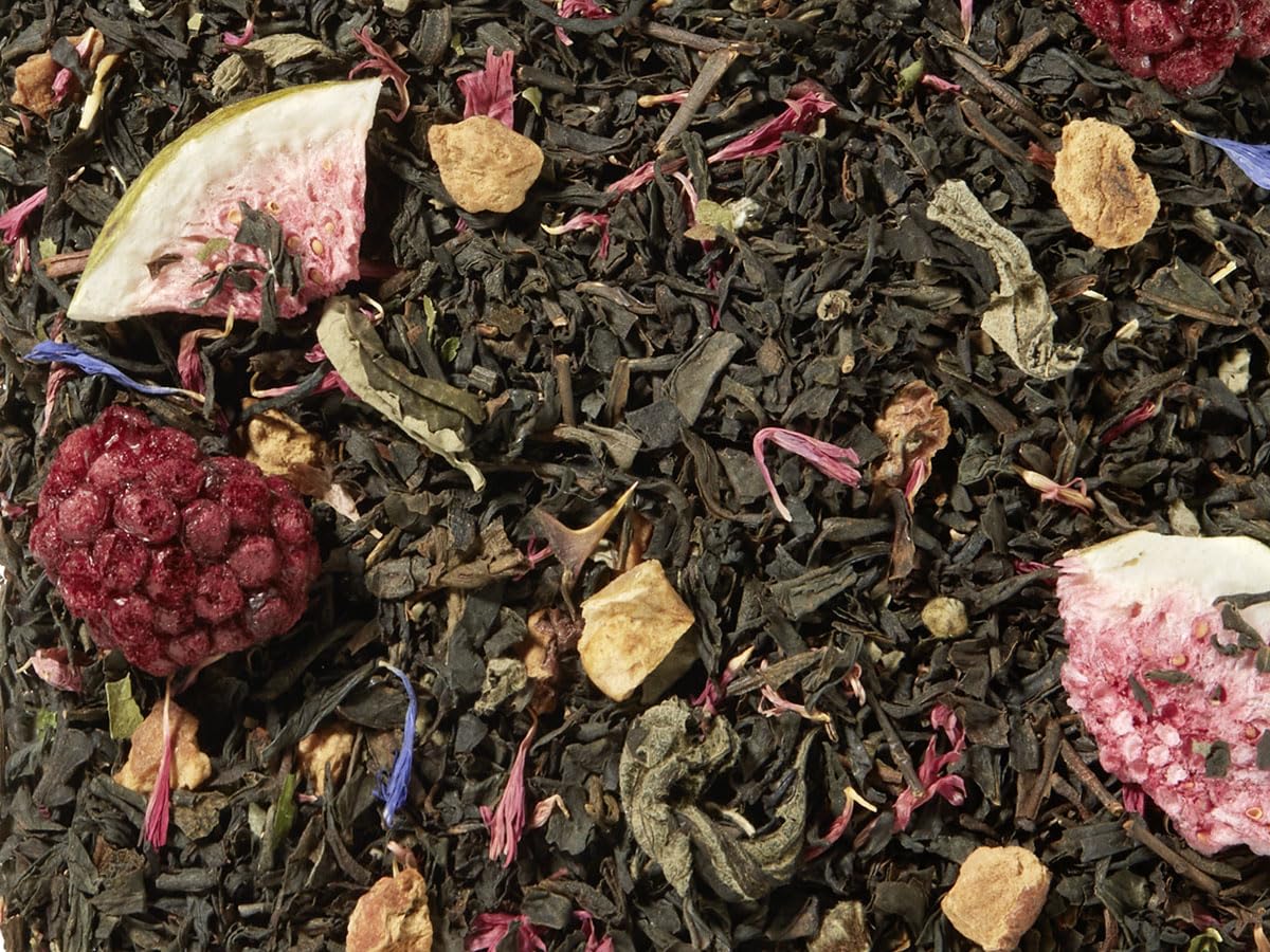 1kg - schwarzer Tee - BROMBEERE HOCH 3 PLUS FEIGE - aromatisierte Schwarztee-Mischung - Brombeer-Feigen-Note