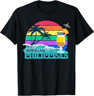 Philippines Boracay Island Palms Palawan Cebu Gift Souvenir T-Shirt