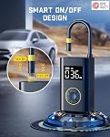 Fanttik X9 Pro Portable Tire Inflator for Compact Car, 1Min Jet-Inflate Electric Bike Pump with Digital Tire Pressure Gauge, 150PSI Air Compressor for Electric Bikes, Motorcycle, Ball