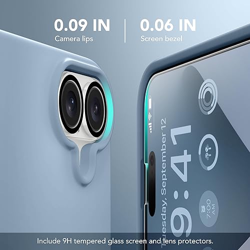 Miniatura 357 de GONEZ Funda para iPhone 14 Pro, compatible con Magsafe, con protector de pantalla + protector de lente de cámara, forro de microfibra suave
