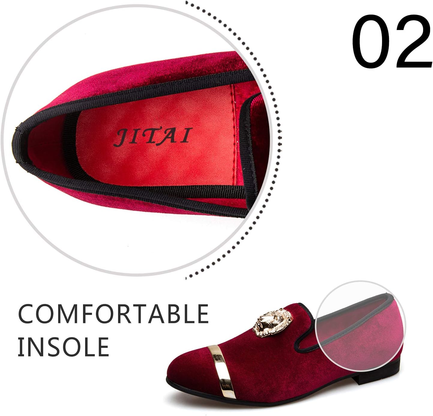 JITAI Men's Penny Slip-On Leather Lined Loafer Luxury Men Shoes - Image 5