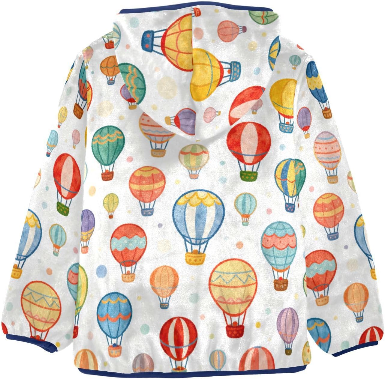 Cartoon Colorful Hot Air Balloon Jackets for Toddler Outerwear Jackets & Coats Navy Blue Warm Baby Boys Clothes