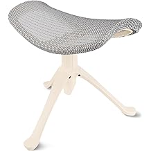 Under Desk Footrest, 2-in-1 Height Adjustable Rotatable Ergonomic Under Desk Foot Rest Ottoman, Rolling Leg Rest Stool with Breathable Mesh and Nylon Frame for Home Office