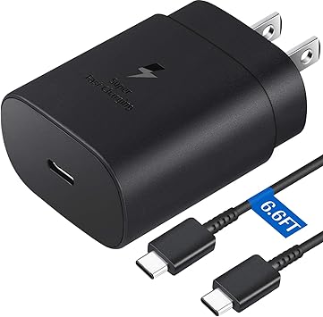 Amazon Com Super Fast Charger 25w Usb C Fast Charger And 6ft Usb C To C Fast Charging Cable For Samsung Galaxy S21 S21 S21 Ultra S20 S20 S20 Ultra Note 20 Note 20 Ultra Note 10 Note10 Cell Phones