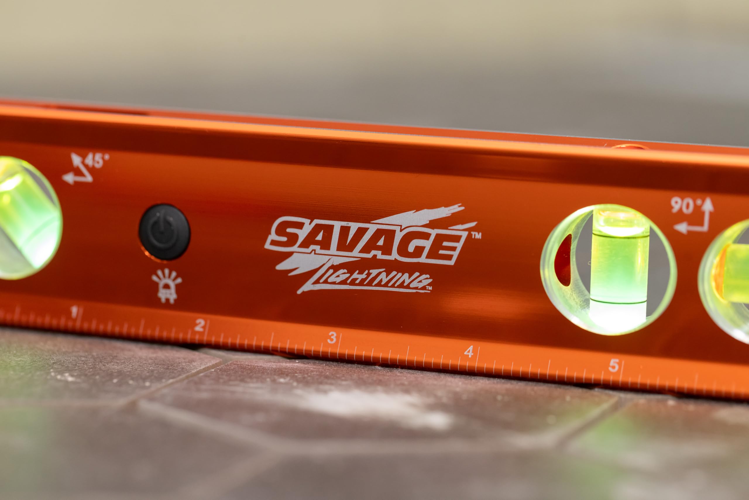 Swanson Tool Co TLL049M Savage Lightning Torpedo de aluminio magnético iluminado, 9 pulgadas, 3 viales