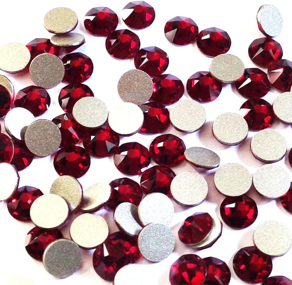 144 pcs Siam (208) Austrian 2088 XIRIUS 20ss Flatbacks No-Hotfix Rhinestones 5mm ss20 Made in Austria