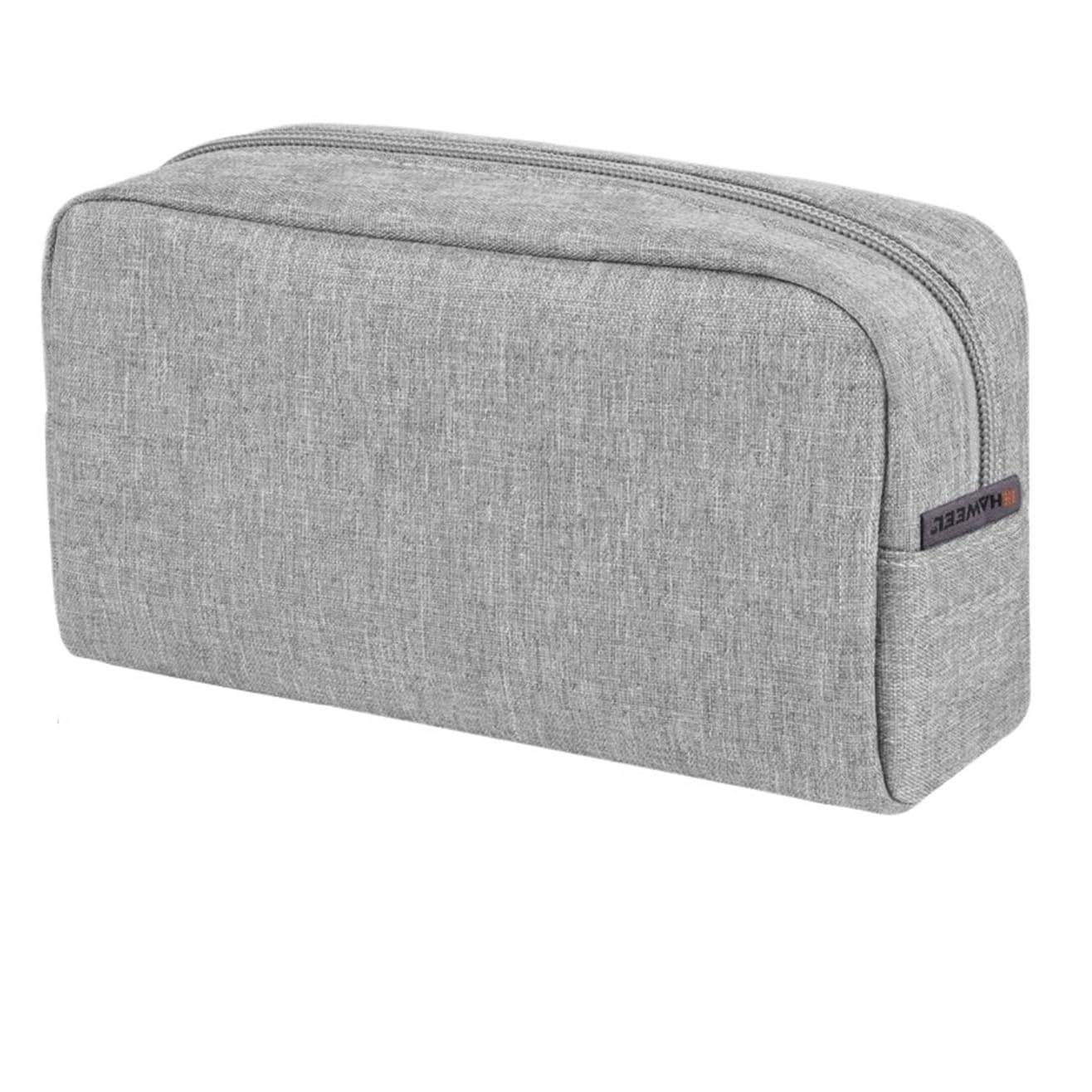 Bolsa Organizadora De Cables Mini Estuche Organizador Digital portátil, Bolsa con Cremallera for Auriculares, Cargador de Viaje for el hogar, Cable Datos, Almacenamiento USB(Grey)