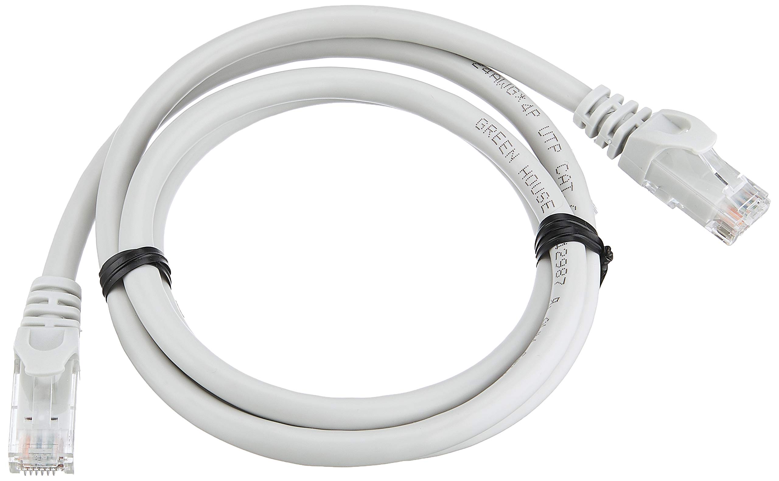 ??????? Greenhouse GH-CBE6EB-1M Category 6e Compatible LAN Cable (Straight Type), High Speed 10 Gigabit Model, Ivory
