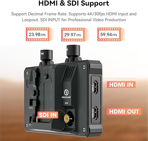 Miniatura 6 de Hollyland Mars M1 - Transmisor inalámbrico mejorado y receptor y monitor, 3 en 1, sistema de transmisión de video inalámbrico SDIHDMI con rango Los