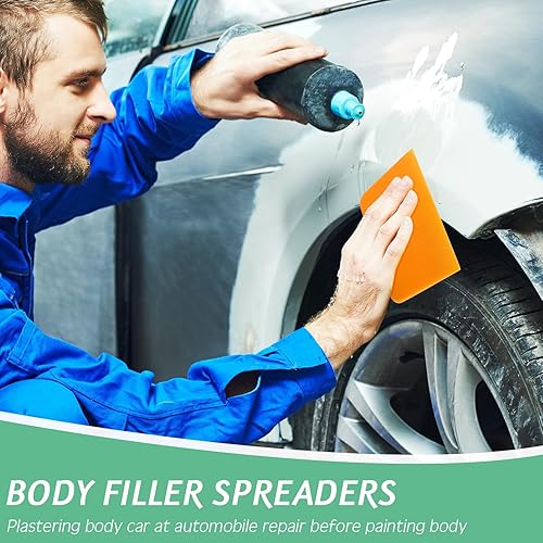 Vista 20 de Frienda Esparcidores de relleno de cuerpo, herramientas de plástico para aplicación automotriz, masillas, glaseados, calafatas, pintura