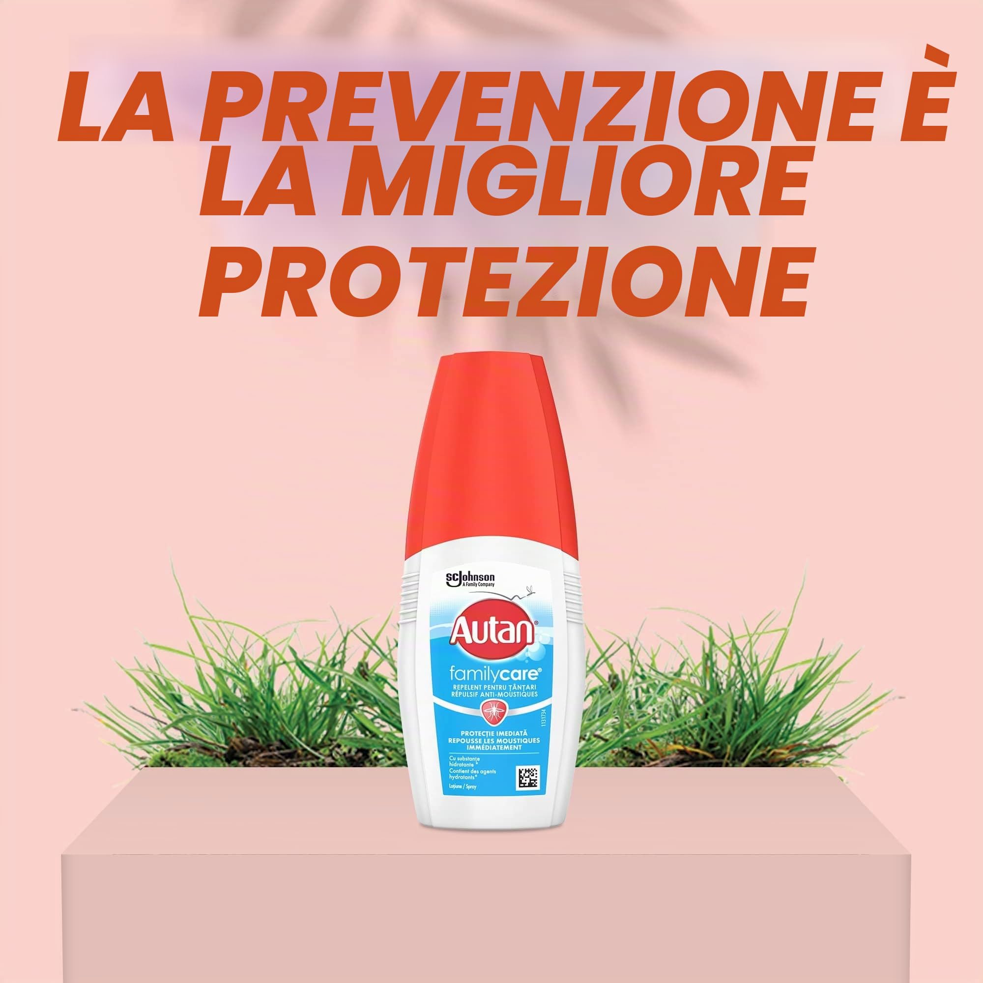 Autan Family Care Spray - Spray anti-zanzare, fino a 4 ore, protezione immediata, contiene agenti idratanti per la pelle, 1 spray, 100 ml
