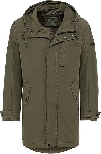 camel active 410590/1o58 Manteau, Marron Olive, 52 Homme