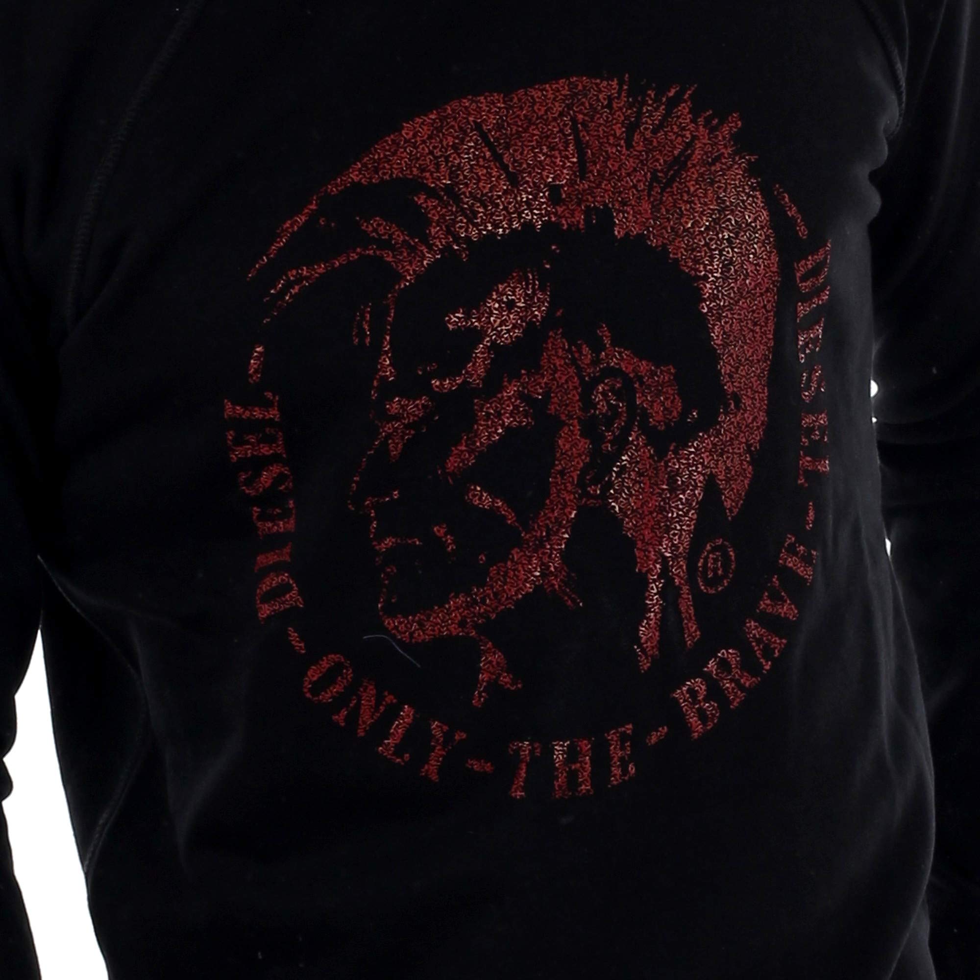 Diesel Felpa con Logo Nero S-Oreste